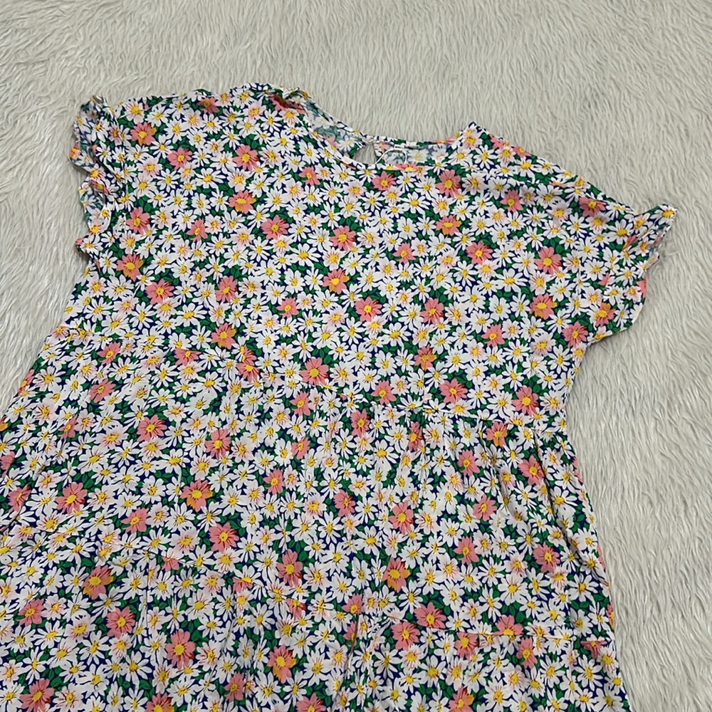 Boho floral ruffle summer beach dress size xxl